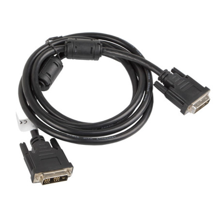 Lanberg CA-DVIS-10CC-0018-BK cavo DVI 1,8 m DVI-D Nero