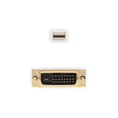 Nanocable 10.15.4202 cavo e adattatore video 2 m Mini DisplayPort DVI Bianco