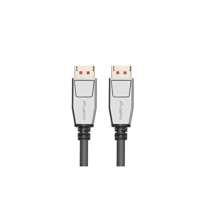 Lanberg CA-DPDP-20CU-0018-BK cavo DisplayPort 1,8 m Nero, Argento Lanberg CA-DPDP-20CU-0018-BK cavo DisplayPort 1,8 m Nero, Argento
