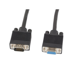 Lanberg CA-VGAC-10CC-0030-B+ cavo VGA 3 m VGA (D-Sub) Nero