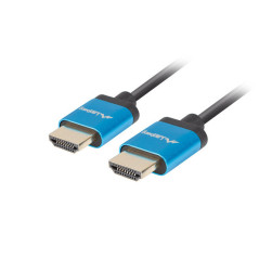 Lanberg CA-HDMI-22CU-0010-BK cavo HDMI 1 m HDMI tipo A (Standard) Nero, Blu