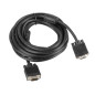 Lanberg CA-VGAC-10CC-0050-B cavo VGA 5 m VGA (D-Sub) Nero