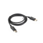 Lanberg CA-DPDP-10CC-0018-BK cavo DisplayPort 1,8 m Nero