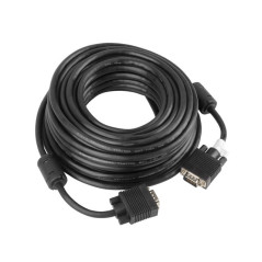Lanberg CA-VGAC-10CC-0150-B cavo VGA 15 m VGA (D-Sub) Nero