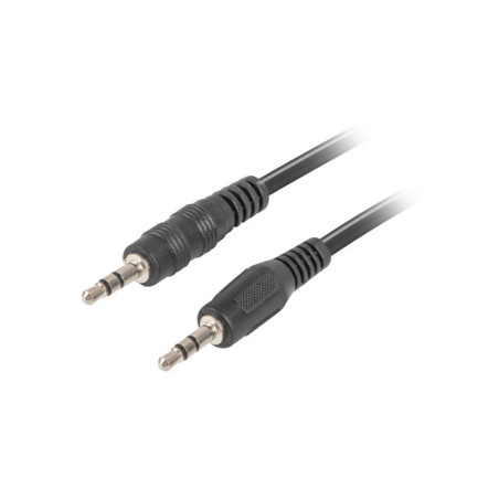 Lanberg CA-MJMJ-10CC-0012-BK cavo audio 1,2 m 3.5mm Nero