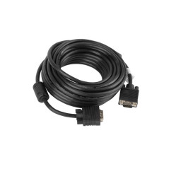 Lanberg CA-VGAC-10CC-0100-B cavo VGA 10 m VGA (D-Sub) Nero