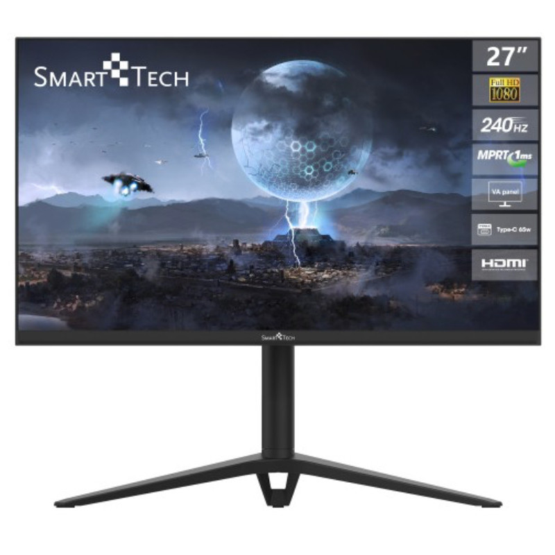 Smart-Tech 270G01FVF Monitor PC 68,6 cm (27") 1920 x 1080 Pixel Full HD Nero