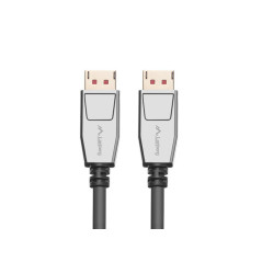 Lanberg CA-DPDP-20CU-0010-BK cavo DisplayPort 1 m Nero, Argento