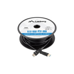 Lanberg CA-HDMI-30FB-1000-BK cavo HDMI 100 m HDMI tipo A (Standard) Nero