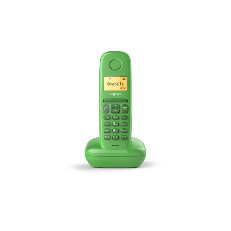 Telefono fijo inalambrico gigaset a170 verde 50 numeros agenda -  10 tonos