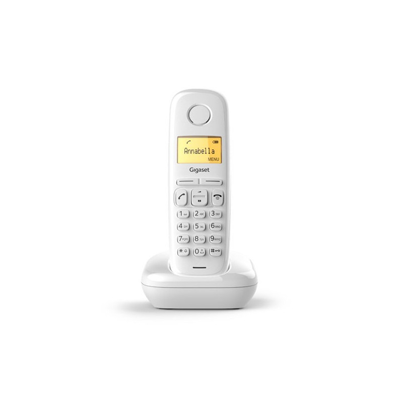 Telefono fijo inalambrico gigaset a170 blanco 50 numeros agenda -  10 tonos