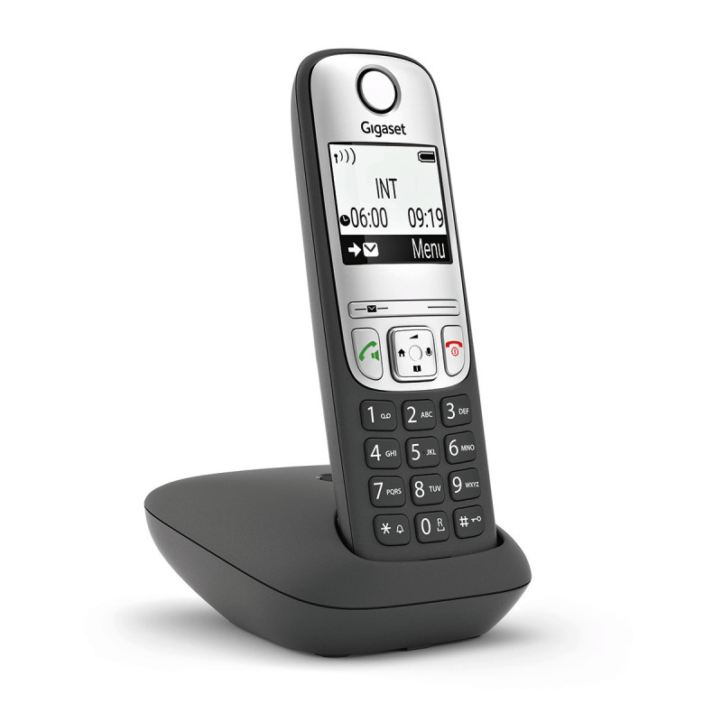 Telefono fijo inalambrico gigaset a690 iberia negro 100 numeros agenda