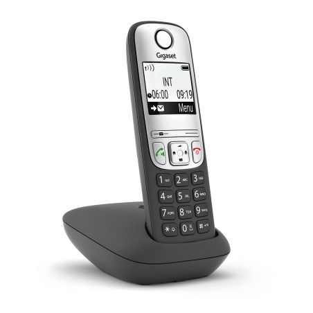 Telefono fijo inalambrico gigaset a690 iberia negro 100 numeros agenda