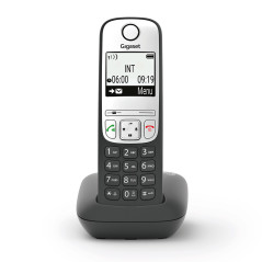 Telefono fijo inalambrico gigaset a690 iberia negro 100 numeros agenda