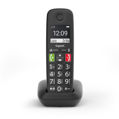 Telefono fijo inalambrico gigaset e290 negro 150 numeros -  21 tonos