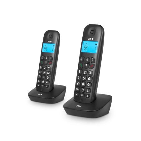 Telefono inalambrico spc dect air pro duo negro