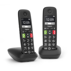 Gigaset E290 Duo Telefono analogico DECT Identificatore di chiamata Nero