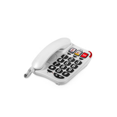 Telefono fijo spc comfort numbers 2 blanco manos libres - teclas grandes - tecla r - 3 memo.direc