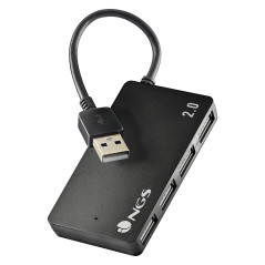 NGS IHUB4 TINY USB 2.0 480 Mbit s Nero