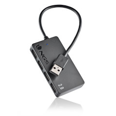 NGS IHUB4 TINY USB 2.0 480 Mbit/s Nero