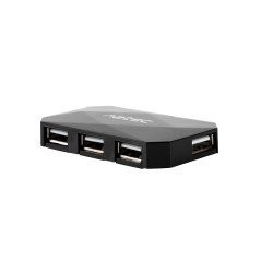 NATEC NHU-0647 hub di interfaccia USB 2.0 480 Mbit s Nero