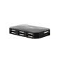 NATEC NHU-0647 hub di interfaccia USB 2.0 480 Mbit/s Nero