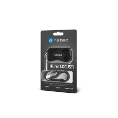 NATEC NHU-0647 hub di interfaccia USB 2.0 480 Mbit s Nero