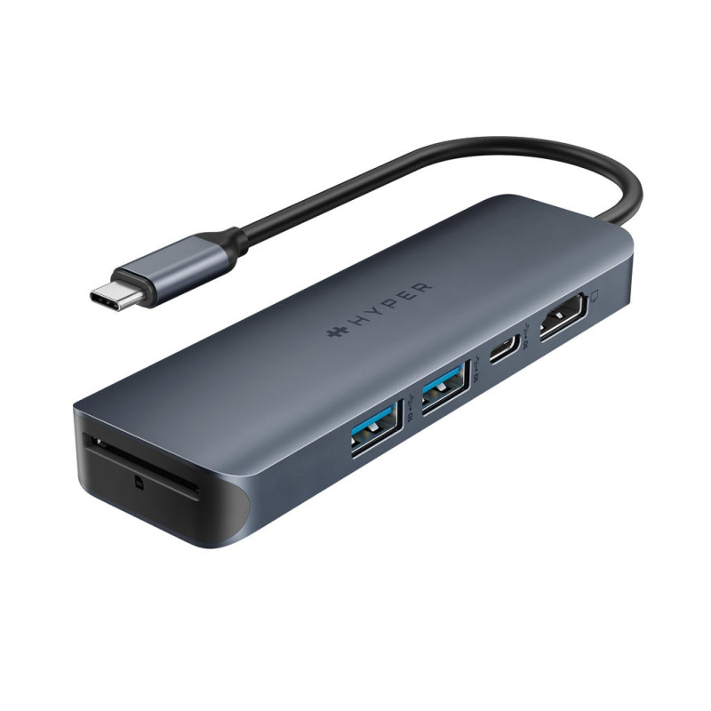 HYPER HD4003GL USB 3.2 Gen 1 (3.1 Gen 1) Type-C 10000 Mbit/s Blu, Grigio HYPER HD4003GL USB 3.2 Gen 1 (3.1 Gen 1) Type-C 10000 Mbit/s Blu, Grigio