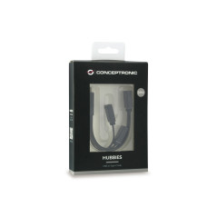 Conceptronic HUBBIES01B hub di interfaccia USB 3.2 Gen 2 (3.1 Gen 2) Type-C 5000 Mbit s Nero