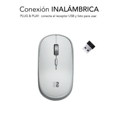 SUBBLIM SUBMO-RFM0001 mouse Ufficio Ambidestro RF Wireless Ottico 1600 DPI