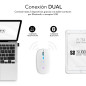 SUBBLIM SUBMO-LDFLAT2 mouse Ufficio Ambidestro RF Wireless + Bluetooth + USB Type-A Ottico 1600 DPI SUBBLIM SUBMO-LDFLAT2 mouse Ufficio Ambidestro RF Wireless + Bluetooth + USB Type-A Ottico 1600 DPI