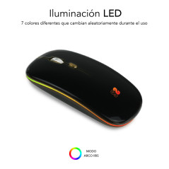 SUBBLIM SUBMO-LDFLAT1 mouse Ufficio Ambidestro RF Wireless + Bluetooth + USB Type-A Ottico 1600 DPI