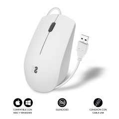 SUBBLIM SUBMO-B2BS002 mouse Ufficio Ambidestro USB tipo A Ottico 1200 DPI