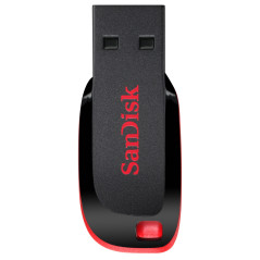 SanDisk Cruzer Blade unità flash USB 128 GB USB tipo A 2.0 Nero, Rosso