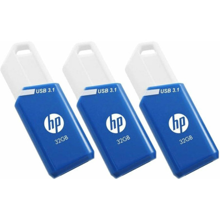 HP x755w Triple Pack unità flash USB 32 GB USB tipo A 3.2 Gen 1 (3.1 Gen 1) Blu, Bianco
