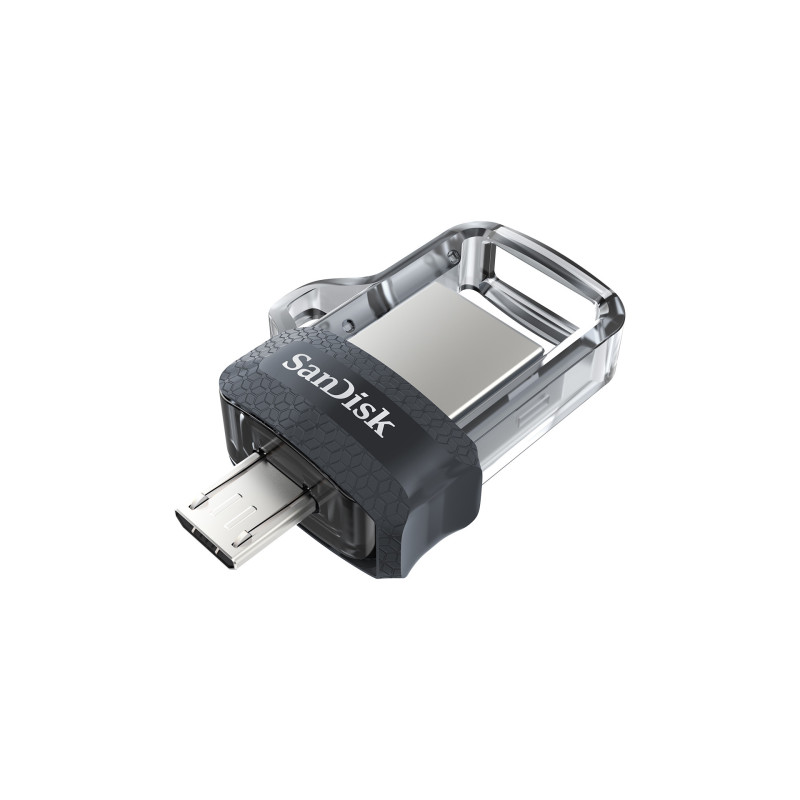 SanDisk Ultra Dual m3.0 unità flash USB 64 GB USB Type-A / Micro-USB 3.2 Gen 1 (3.1 Gen 1) Nero, Argento, Trasparente SanDisk Ultra Dual m3.0 unità flash USB 64 GB USB Type-A / Micro-USB 3.2 Gen 1 (3.1 Gen 1) Nero, Argento, Trasparente