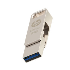 PNY HPFD206C-64 unità flash USB 64 GB USB Type-A   USB Type-C 3.2 Gen 2 (3.1 Gen 2) Argento