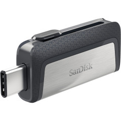 SanDisk Ultra Dual Drive USB Type-C unità flash USB 128 GB USB Type-A / USB Type-C 3.2 Gen 1 (3.1 Gen 1) Nero, Argento