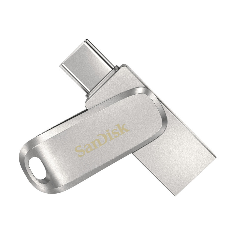 SanDisk Ultra Dual Drive Luxe unità flash USB 64 GB USB Type-A / USB Type-C 3.2 Gen 1 (3.1 Gen 1) Acciaio inox SanDisk Ultra Dual Drive Luxe unità flash USB 64 GB USB Type-A / USB Type-C 3.2 Gen 1 (3.1 Gen 1) Acciaio inox