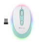 NGS SMOG MINT-RB mouse Gaming Ambidestro RF senza fili + Bluetooth Ottico 2400 DPI NGS SMOG MINT-RB mouse Gaming Ambidestro RF senza fili + Bluetooth Ottico 2400 DPI