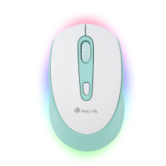 NGS SMOG MINT-RB mouse Gaming Ambidestro RF senza fili + Bluetooth Ottico 2400 DPI