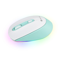 NGS SMOG MINT-RB mouse Gaming Ambidestro RF senza fili + Bluetooth Ottico 2400 DPI