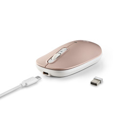 NGS SHELL RB mouse Ufficio Ambidestro RF senza fili + Bluetooth Ottico 1600 DPI