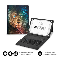 SUBBLIM SUBKT5-BTTL30 tastiera per dispositivo mobile QWERTY Spagnolo Bluetooth Multicolore