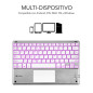 SUBBLIM TECLADO SMART BACKLIT TOUCHPAD BLUETOOTH SILVER QWERTY Spagnolo Argento, Bianco SUBBLIM TECLADO SMART BACKLIT TOUCHPAD BLUETOOTH SILVER QWERTY Spagnolo Argento, Bianco
