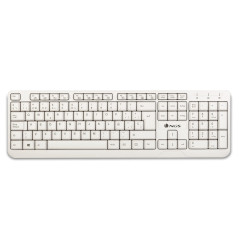 NGS Spike tastiera USB QWERTY Bianco
