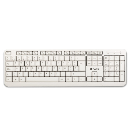 NGS Spike tastiera USB QWERTY Bianco