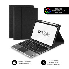 SUBBLIM FUNDA + TECLADO TABLET IPAD PRO BLUETOOTH 11'' TOUCHPAD BLACK QWERTY Spagnolo Bluetooth Micro-USB Nero, Grigio