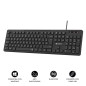 SUBBLIM SUBKBC-0SSK50 tastiera Universale USB QWERTY Spagnolo Nero