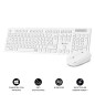 SUBBLIM SUBKBC-CSSW11 tastiera Mouse incluso Universale RF Wireless QWERTY Spagnolo Bianco SUBBLIM SUBKBC-CSSW11 tastiera Mouse incluso Universale RF Wireless QWERTY Spagnolo Bianco